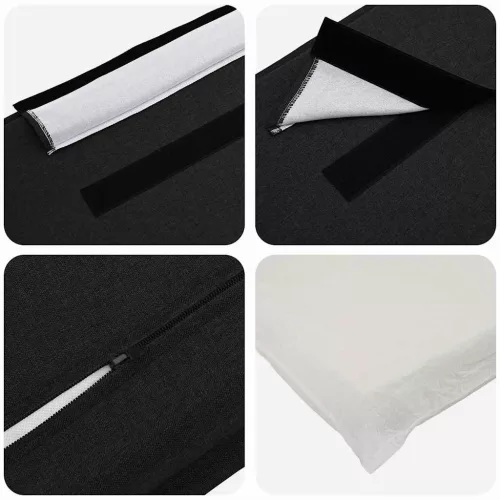  Kárpitozott fejtámla Természetes és fekete 80 cm Tömör fenyőfa