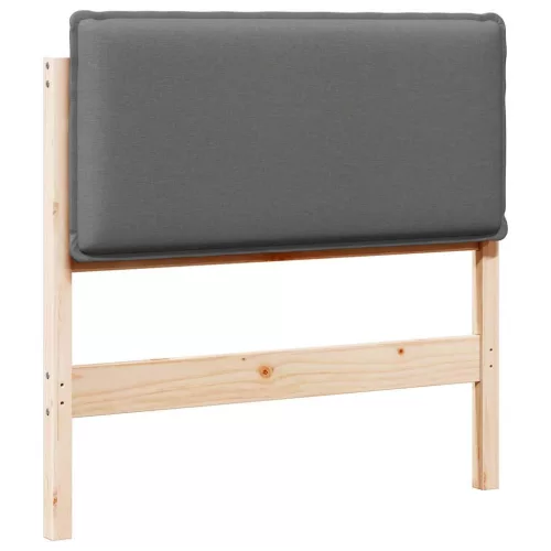  Kárpitozott fejtámla Természetes és Világosszürke 75 cm