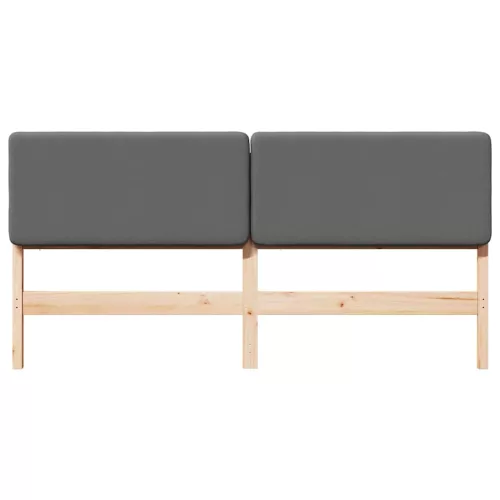  Kárpitozott fejtámla fejtámlával Barna és Világosszürke 180 cm