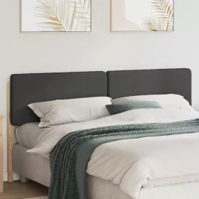    Kárpitozott fejtámla Barna és sötétszürke 180 cm Tömör fenyőfa