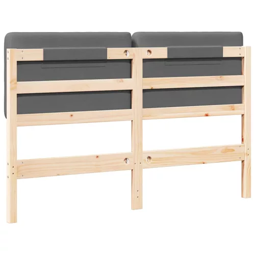  Kárpitozott fejtámla fejtámlával Barna és Világosszürke 140 cm