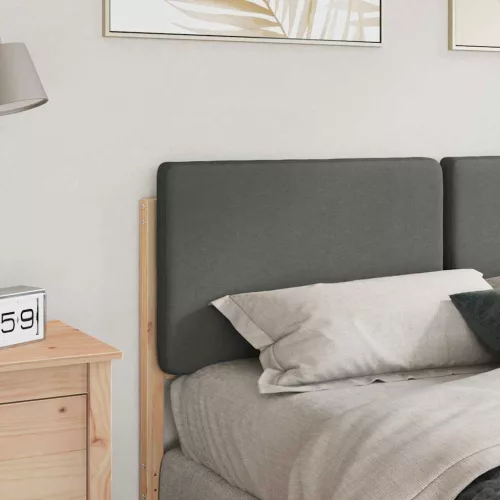  Kárpitozott fejtámla fejtámlával Barna és Világosszürke 120 cm