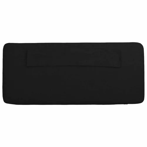  Kárpitozott fejtámla Barna és fekete 120 cm Tömör fenyőfa