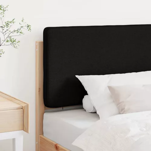  Kárpitozott fejtámla Barna és fekete 90 cm Tömör fenyőfa