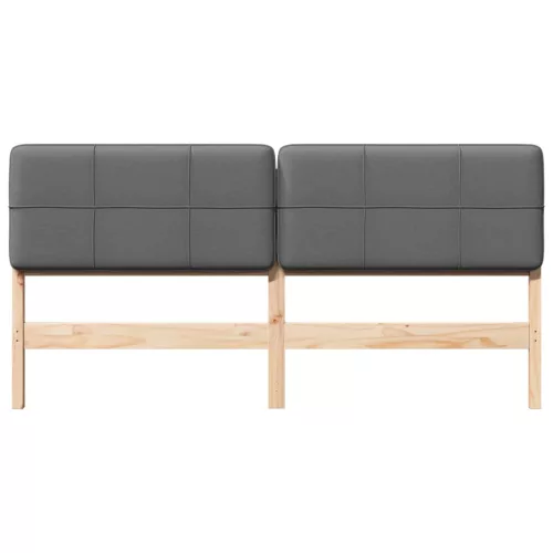  Kárpitozott fejtámla fejtámlával Barna és Világosszürke 200 cm