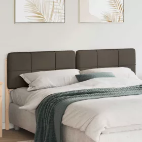    Kárpitozott fejtámla Barna és taupe 200 cm Tömör fenyőfa