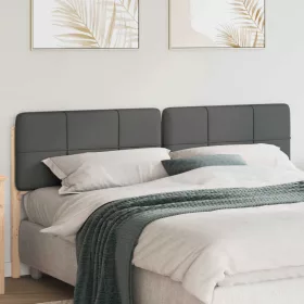    Kárpitozott fejtámla fejtámlával Barna és Világosszürke 180 cm