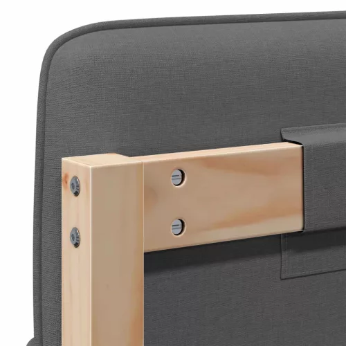  Kárpitozott fejtámla fejtámlával Barna és Világosszürke 180 cm