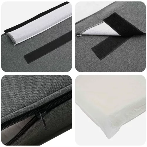  Kárpitozott fejtámla fejtámlával Fehér és világosszürke 160 cm