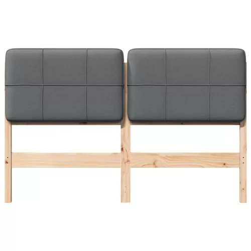  Kárpitozott fejtámla fejtámlával Barna és Világosszürke 150 cm