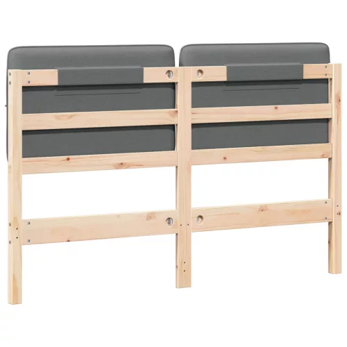  Kárpitozott fejtámla fejtámlával Barna és Világosszürke 135 cm