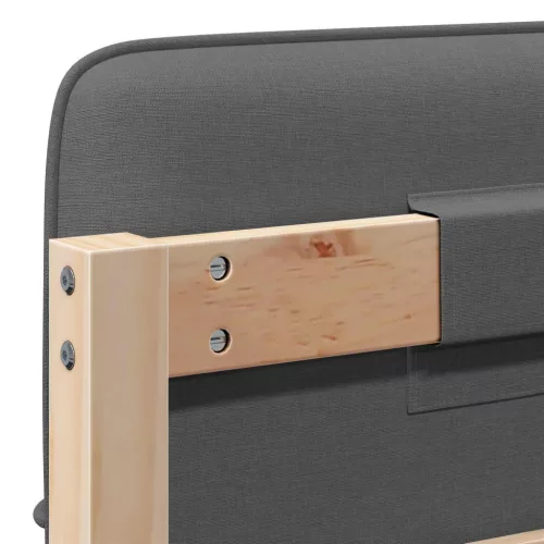  Kárpitozott fejtámla fejtámlával Barna és Világosszürke 100 cm