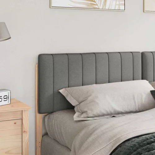  Kárpitozott fejtámla fejtámlával Barna és Világosszürke 180 cm