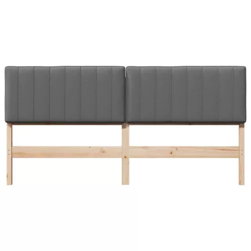  Kárpitozott fejtámla fejtámlával Barna és Világosszürke 180 cm