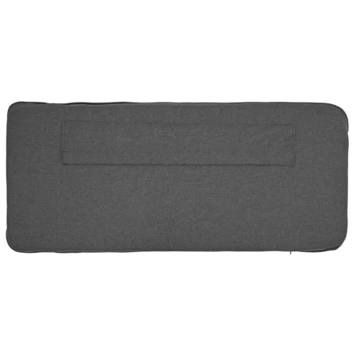  Kárpitozott fejtámla Barna és sötétszürke 150 cm Tömör fenyőfa