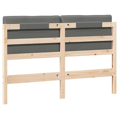  Kárpitozott fejtámla fejtámlával Barna és Világosszürke 135 cm