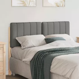    Kárpitozott fejtámla fejtámlával Barna és Világosszürke 120 cm