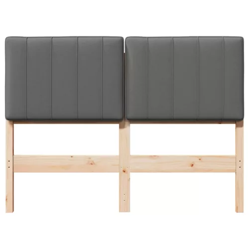  Kárpitozott fejtámla fejtámlával Barna és Világosszürke 120 cm