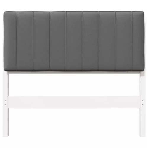  Kárpitozott fejtámla fejtámlával Fehér és világosszürke 100 cm