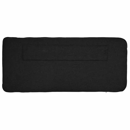  Kárpitozott fejtámla Barna és fekete 80 cm Tömör fenyőfa