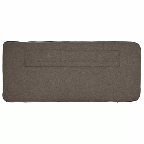  Kárpitozott fejtámla Barna és taupe 80 cm Tömör fenyőfa