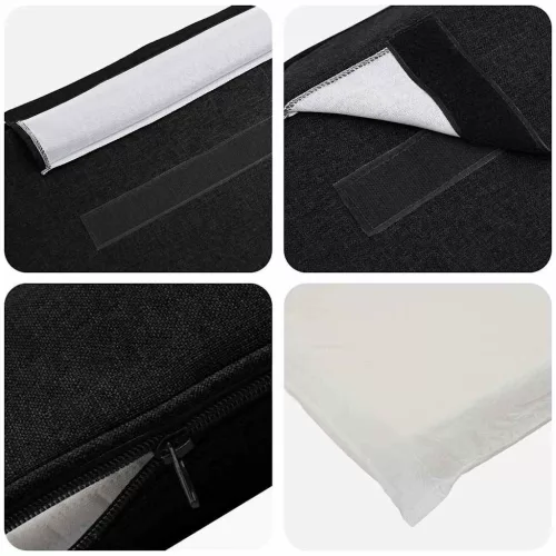  Kárpitozott fejtámla Barna és fekete 75 cm Tömör fenyőfa