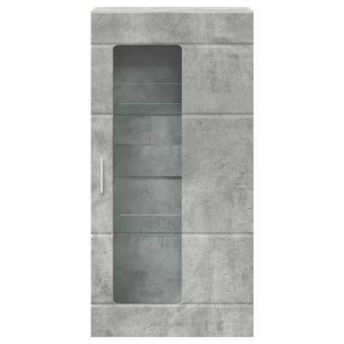  Fali szekrény polcokkal Beton szürke 55 x 29 x 100 cm Faanyag