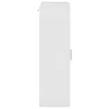  Fali szekrény ajtóval Magasfényű fehér 55 x 29 x 100 cm Faanyag