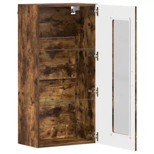  Fali szekrény polcokkal Füstölt tölgy 55 x 29 x 100 cm Faanyag