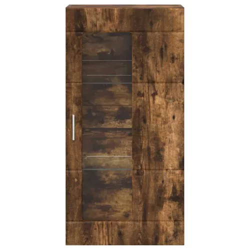  Fali szekrény polcokkal Füstölt tölgy 55 x 29 x 100 cm Faanyag