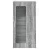  Fali szekrény polcokkal Szürke sonoma 55 x 29 x 100 cm Faanyag