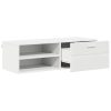  TV szekrény fiókkal polcokkal Fehér 100.5 x 39 x 30 cm Faanyag