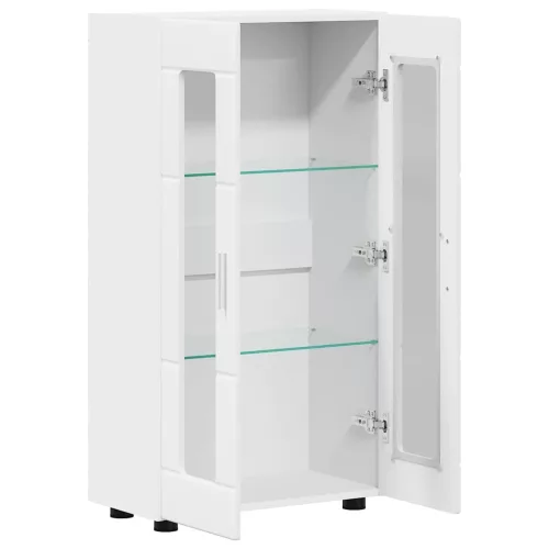  Széf polcokkal tárolóval Fehér 55,5 x 29 x 100 cm Faanyag