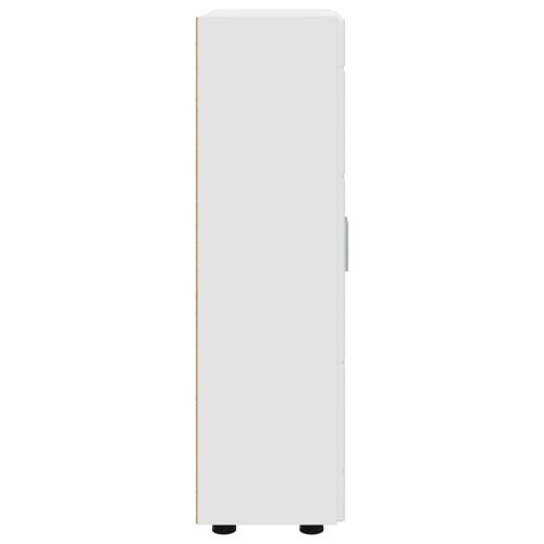  Széf polcokkal tárolóval Fehér 55,5 x 29 x 100 cm Faanyag