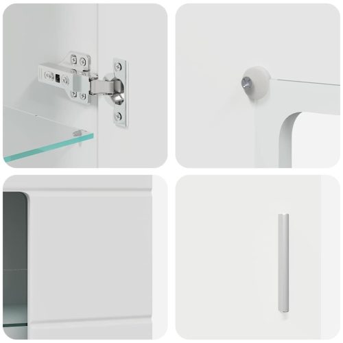  Széf polcokkal tárolóval Fehér 55,5 x 29 x 100 cm Faanyag