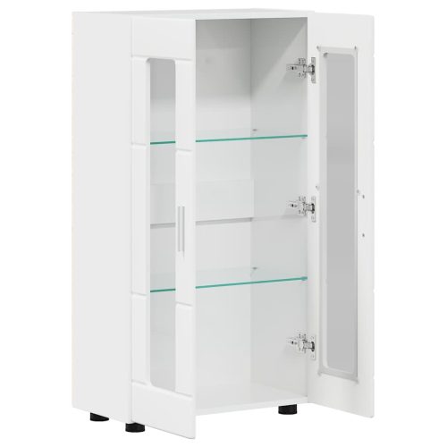  Széf polcokkal Magas Fényű Fehér 55,5 x 29 x 100 cm Faanyag