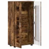  Széf polcokkal ajtóval Füstölt tölgy 55,5 x 29 x 100 cm Faanyag