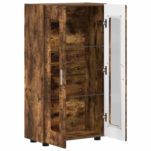  Széf polcokkal ajtóval Füstölt tölgy 55,5 x 29 x 100 cm Faanyag