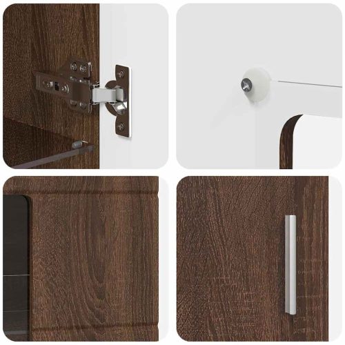  Széf polcokkal tárolóval Barna Tölgy 55,5 x 29 x 100 cm Faanyag