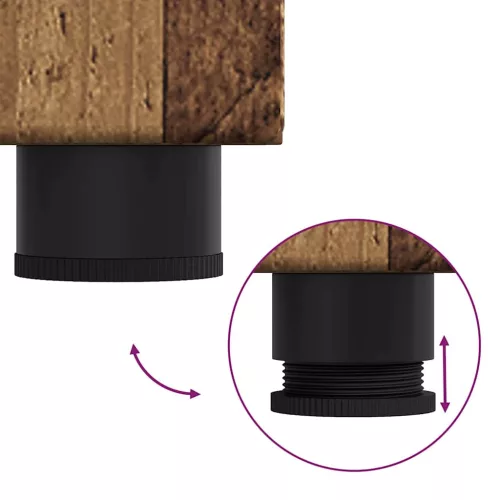  Széf polcokkal tárolóval Öreg fa 55,5 x 29 x 100 cm Faanyag