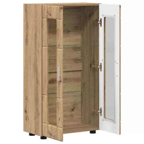  Széf polcokkal ajtóval Artisan tölgy 55,5 x 29 x 100 cm Faanyag