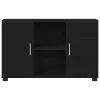  Széf polcokkal tárolóval Fekete 88,5 x 30,5 x 55,5 cm Faanyag