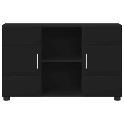  Széf polcokkal tárolóval Fekete 88,5 x 30,5 x 55,5 cm Faanyag