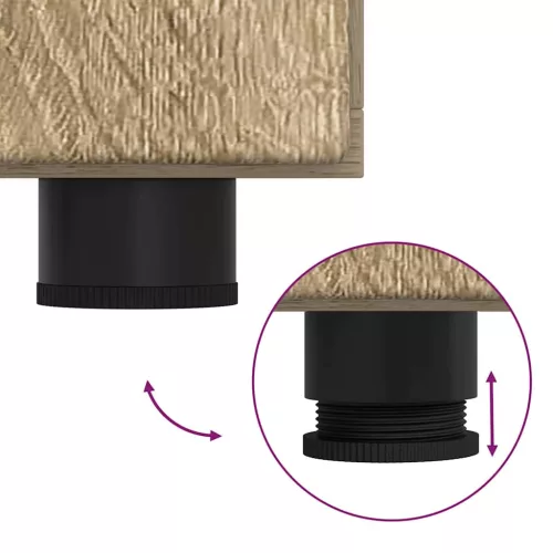  Széf polcokkal Sonoma tölgy 88,5 x 30,5 x 55,5 cm Faanyag