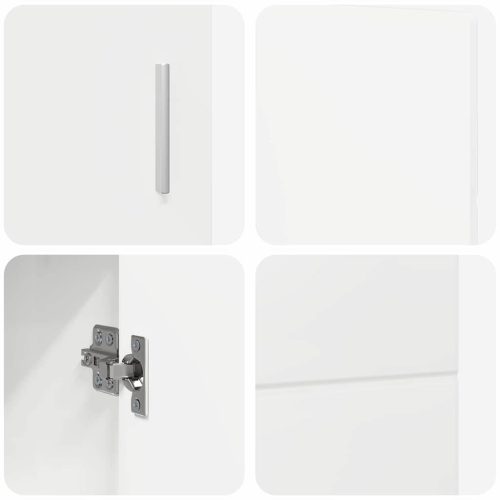  Széf polcokkal Magas Fényű Fehér 88,5 x 30,5 x 55,5 cm Faanyag