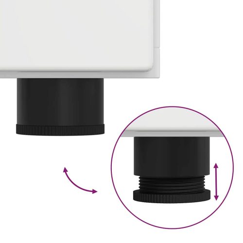  Széf polcokkal Magas Fényű Fehér 88,5 x 30,5 x 55,5 cm Faanyag