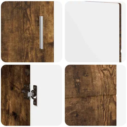  Széf polcokkal Füstölt tölgy 88,5 x 30,5 x 55,5 cm Faanyag