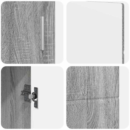  Széf polcokkal Szürke Sonoma 88,5 x 30,5 x 55,5 cm Faanyag