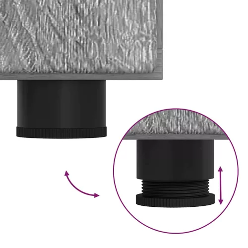  Széf polcokkal Szürke Sonoma 88,5 x 30,5 x 55,5 cm Faanyag