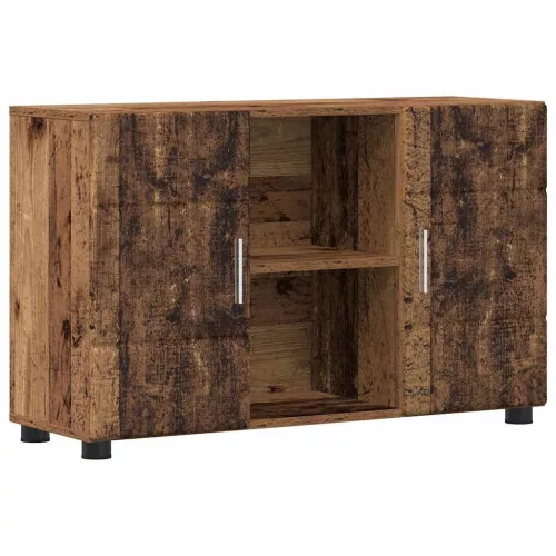  Széf polcokkal tárolóval Öreg fa 88,5 x 30,5 x 55,5 cm Faanyag